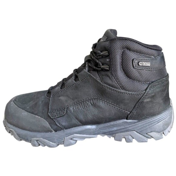 Merrell Coldpack Ice Mid Polar Black Winter Boots Size 10 J91841 Men’s - Picture 1 of 10